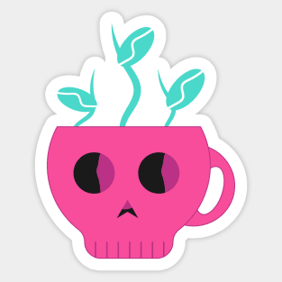 Skull and Beans Sticker